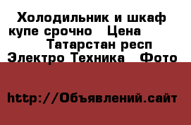 Холодильник и шкаф купе срочно › Цена ­ 10 000 - Татарстан респ. Электро-Техника » Фото   